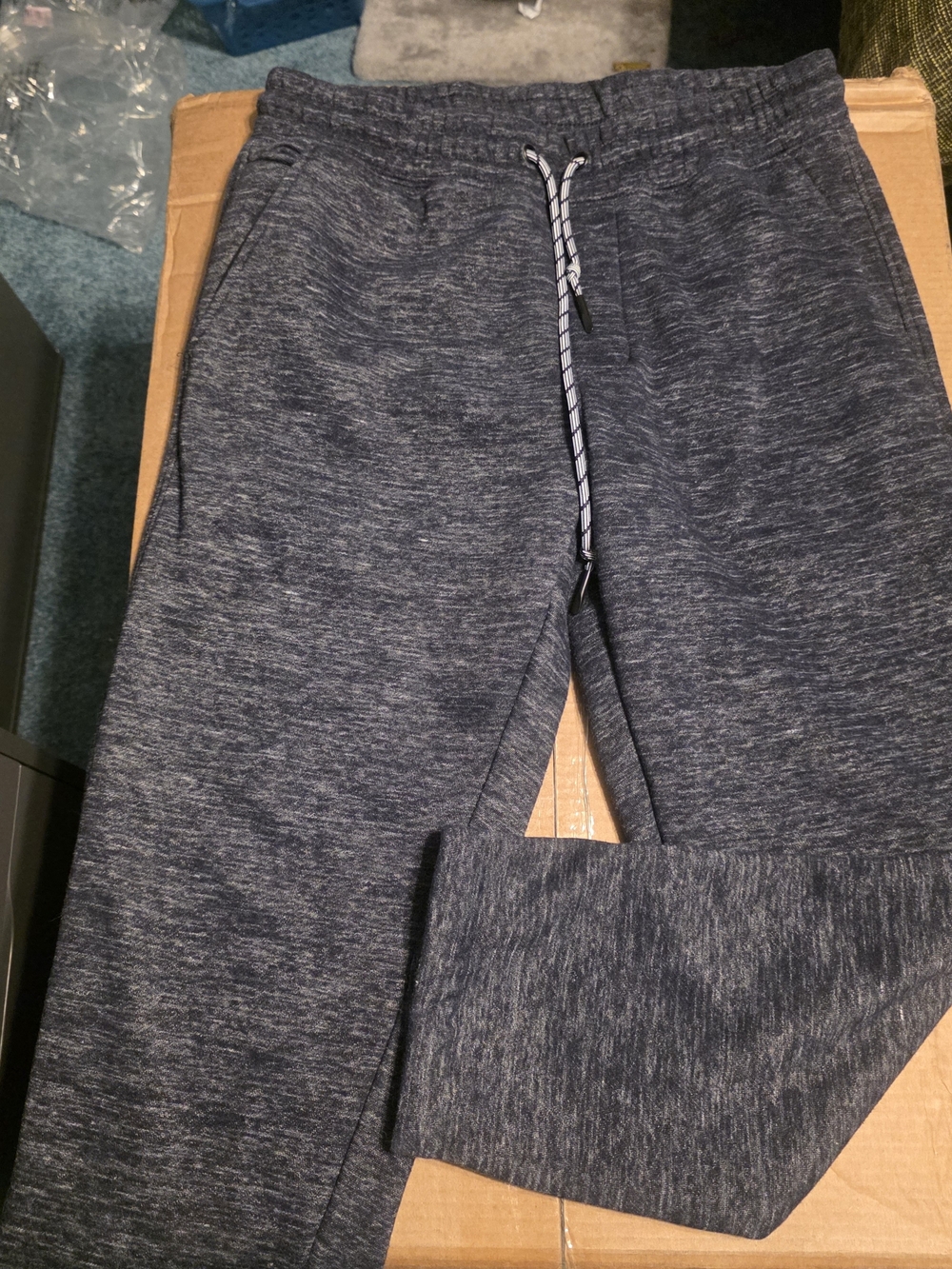 Weatherproof Men's Charcoal Heather Drawstring Joggers